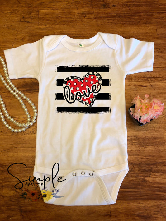 Heart Love Stripes Sublimation Heat Transfer Sheets