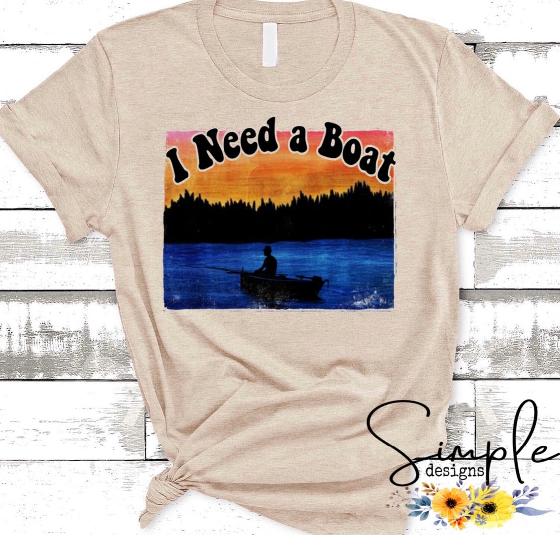 I Need a Boat Country Music Sublimation Heat Transfer Sheets