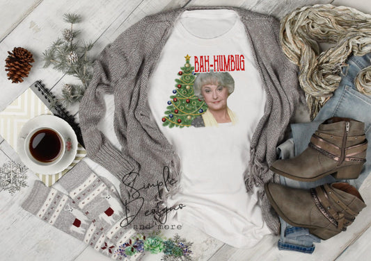 Buh-humbug Golden Girls Christmas Sublimation Heat Transfer Sheet