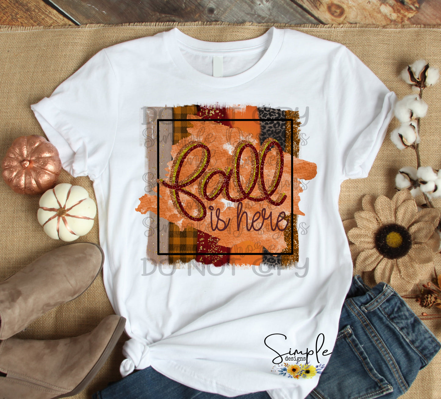 Fall is Here Sublimation Heat Transfer Sheet