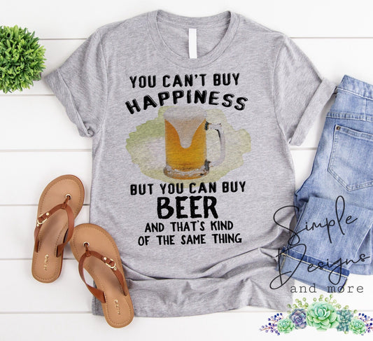 You Can’t Buy Happiness But You Can Buy Beer Sublimation Heat Transfer Sheet