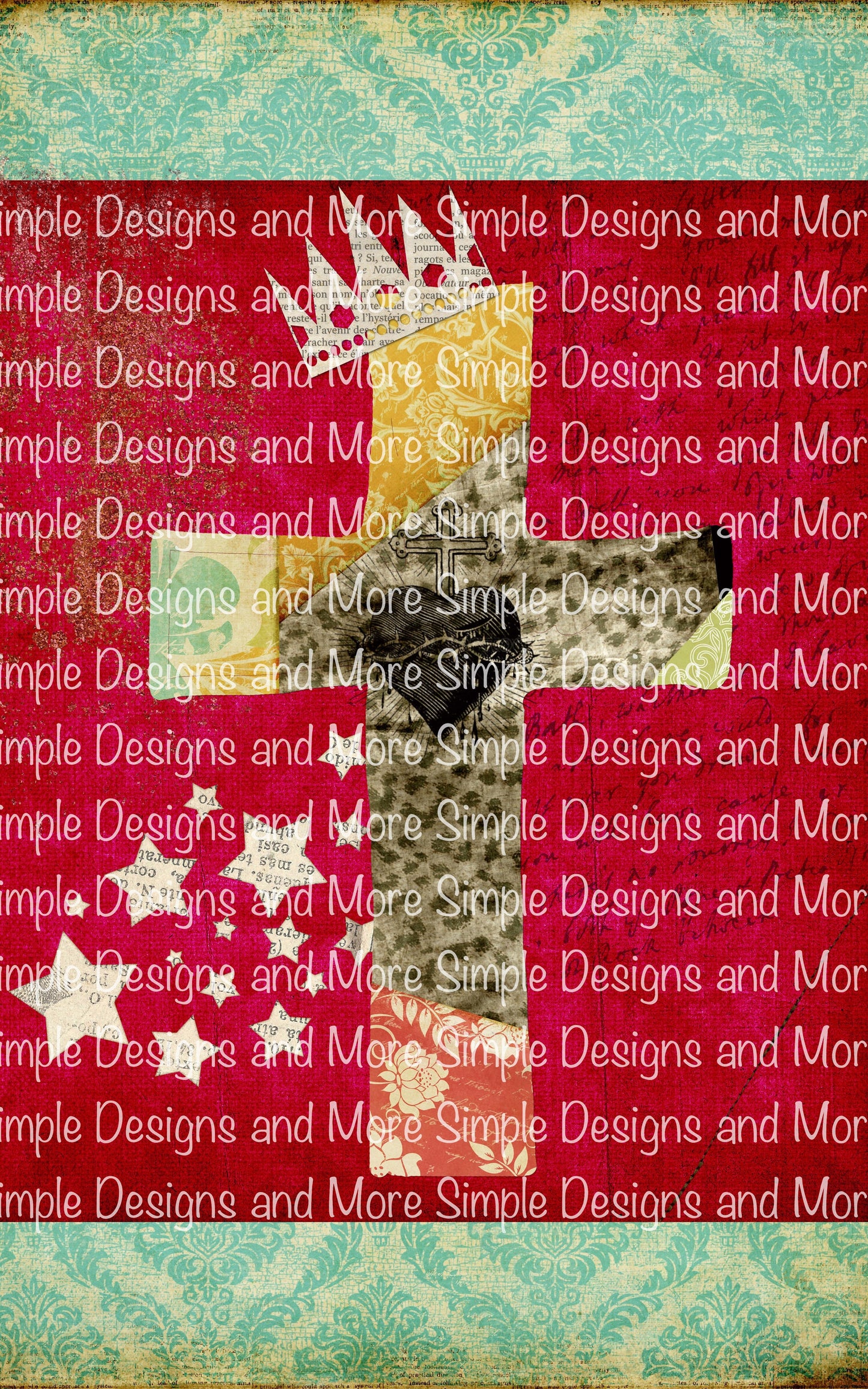 Crowned Cross Sublimation Heat Transfer Sheets