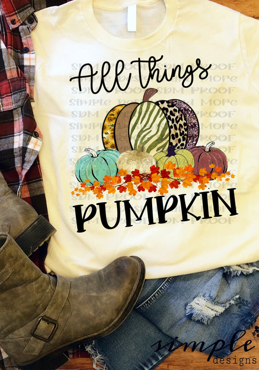 All Things Pumpkin Sublimation Heat Transfer Sheets