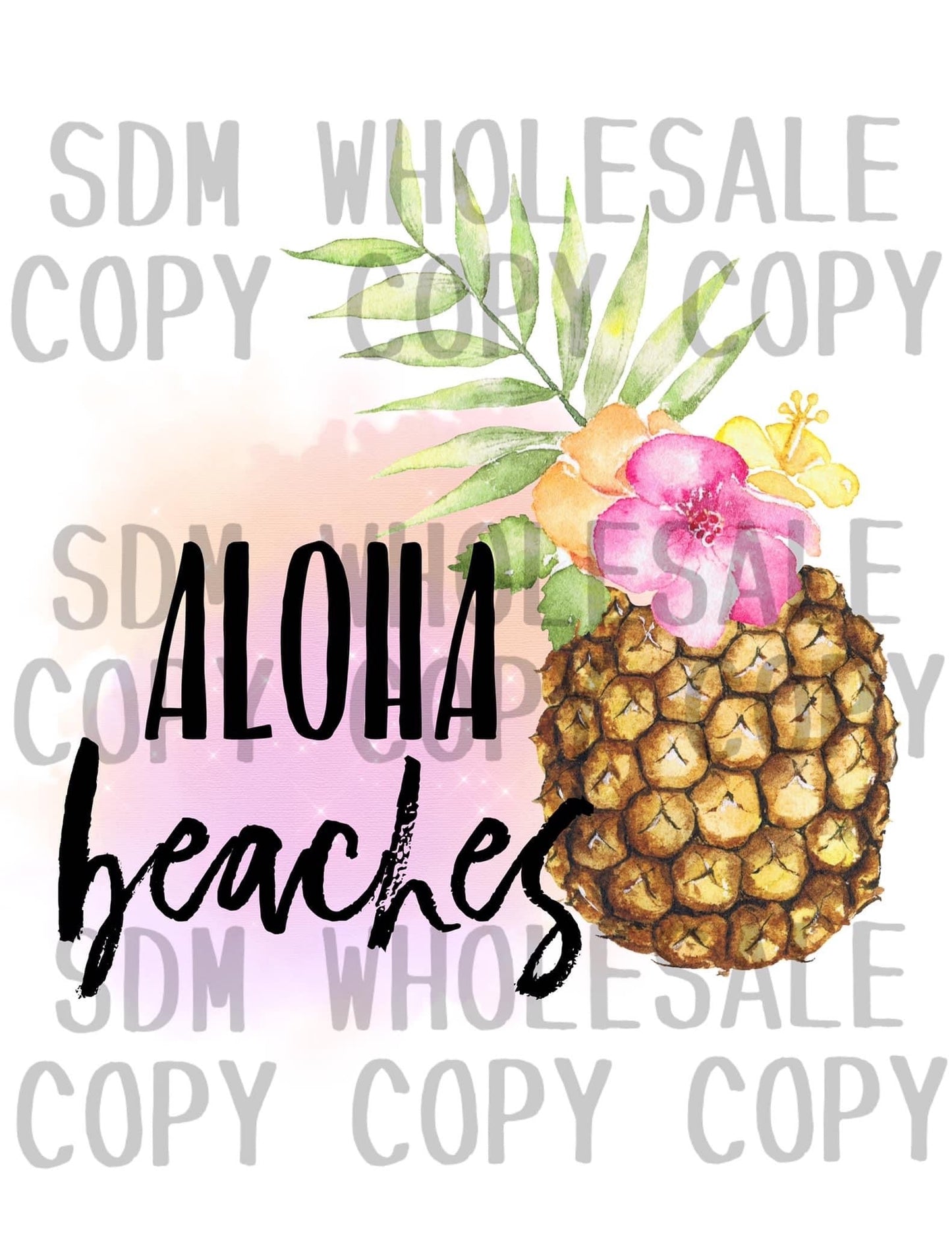 Aloha Beaches Sublimation Heat Transfer Sheet