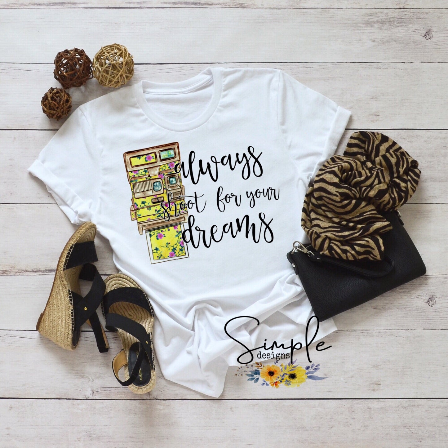 Always Shoot For Your Dreams Sublimation Heat Transfer Sheet