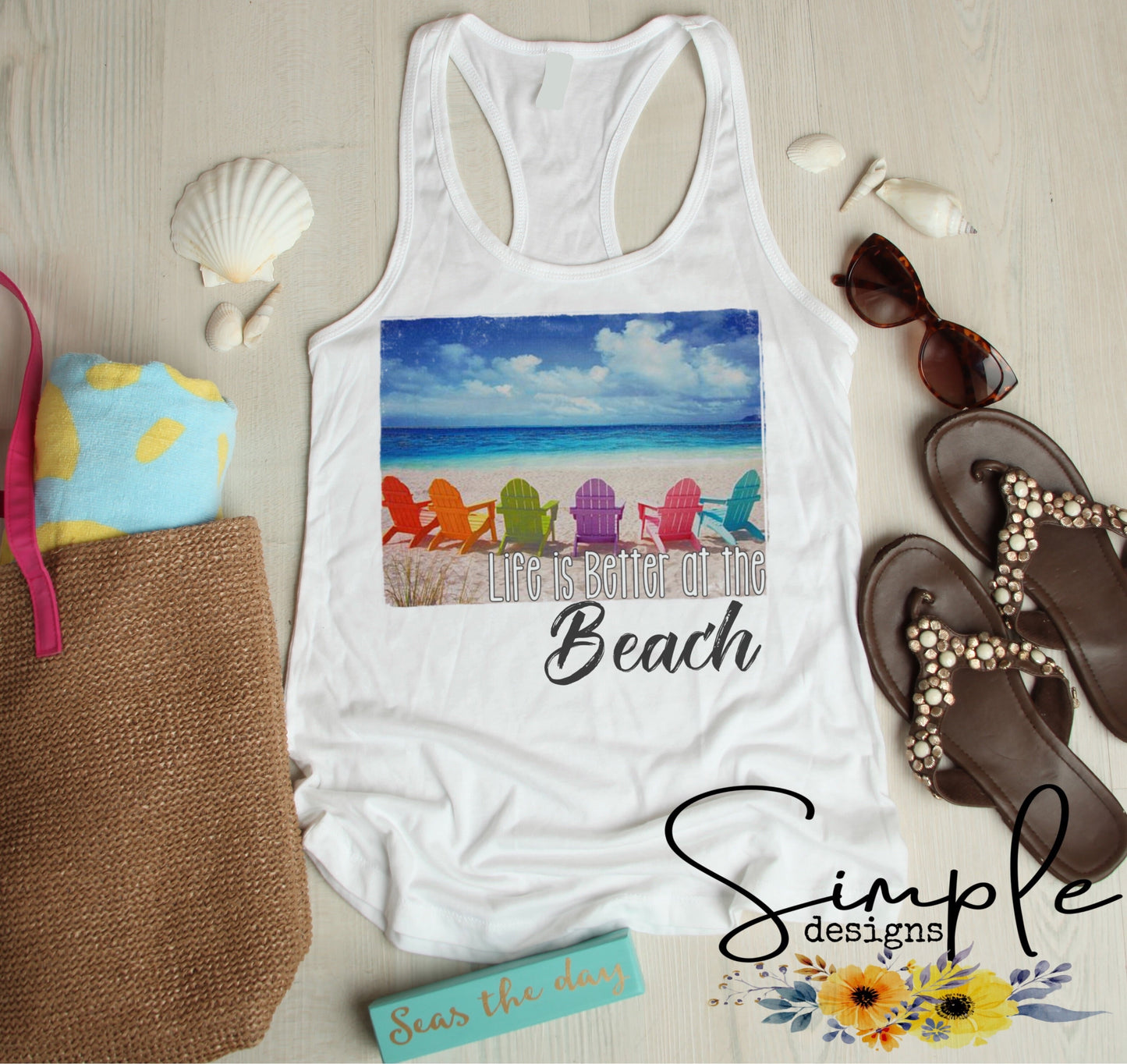 Life is Better at the Beach Sublimation Heat Transfer Sheets