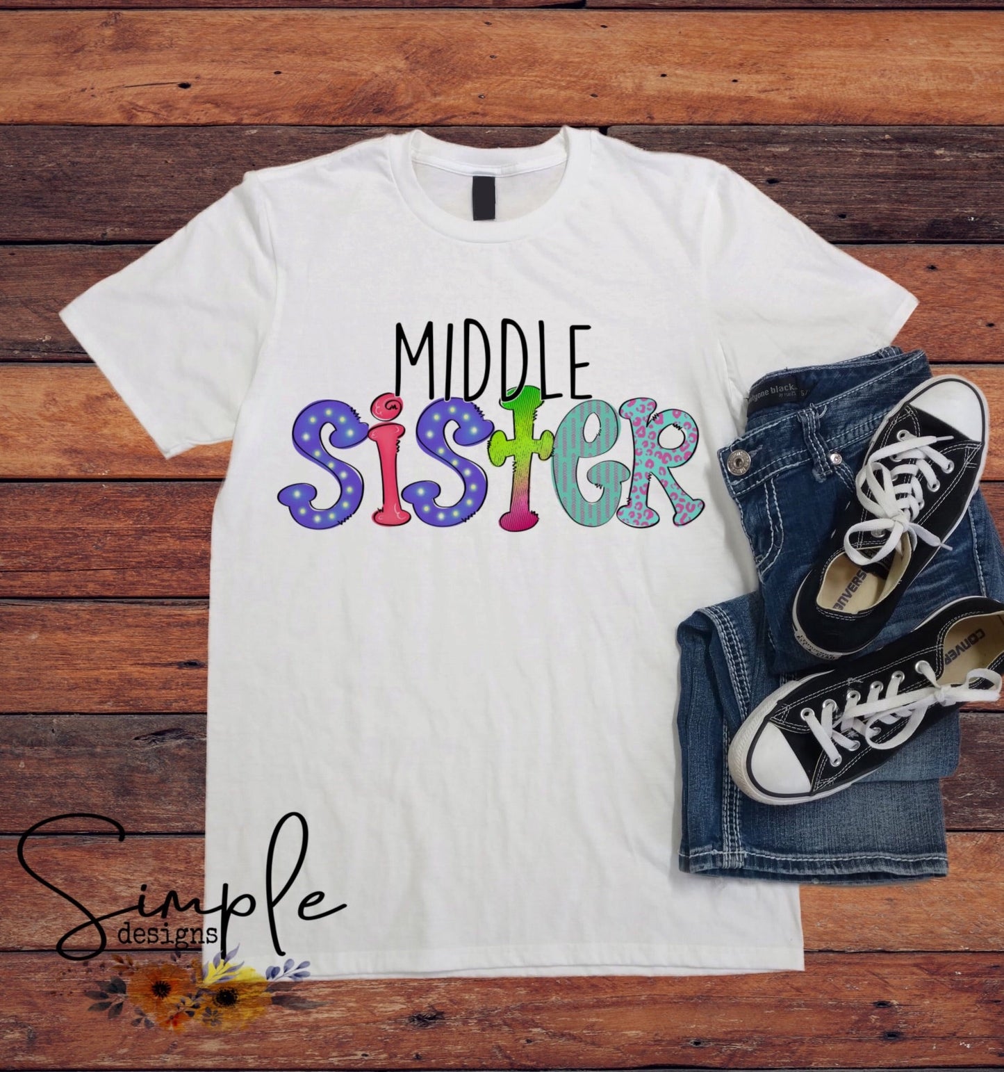 Sister Middle, Big, Little Sublimation Heat Transfer Sheets