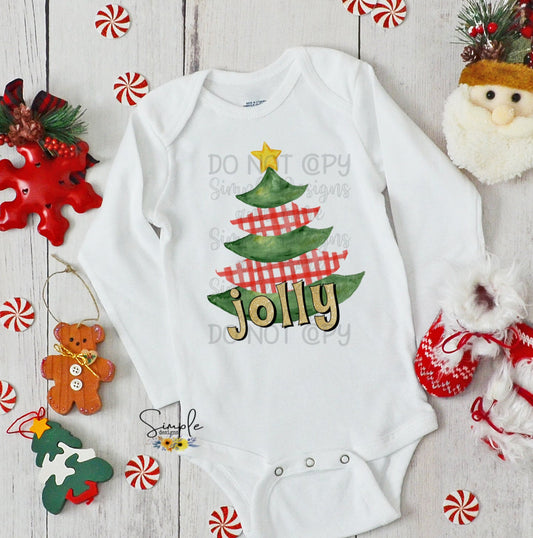 Jolly Christmas Tree Sublimation Heat Transfer Sheet