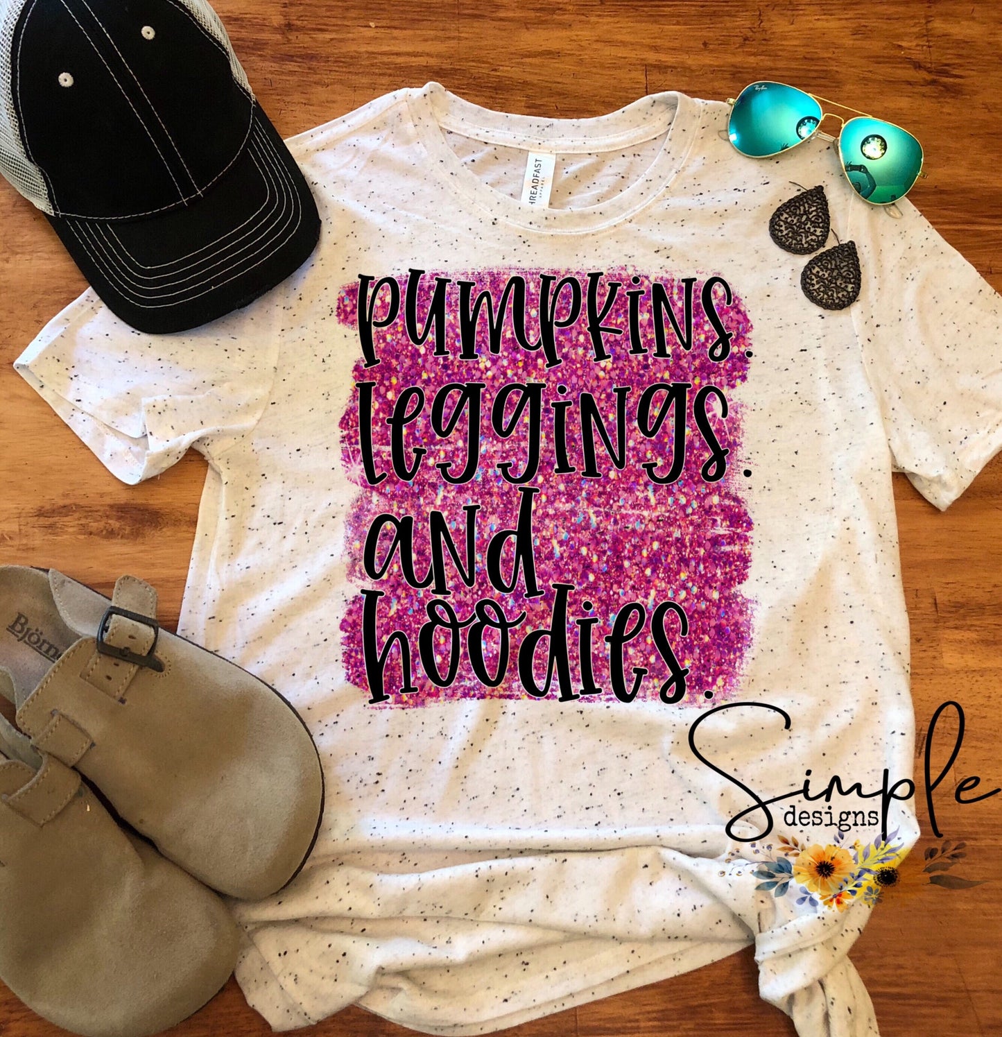 Pumpkins Leggings and Hoodies Pink Glitter Sublimation Heat Transfer Sheet