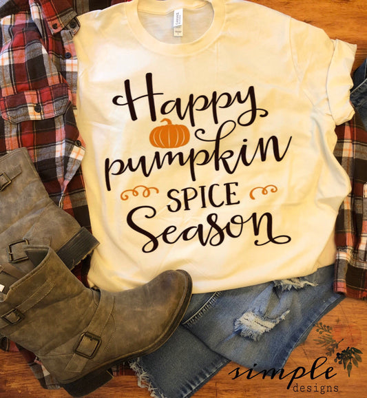 Happy Pumpkin Spice Season Sublimation Heat Transfer Sheet