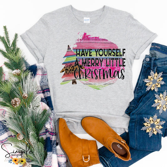 Have Yourself a Merry Little Christmas Sublimation Heat Transfer Sheet