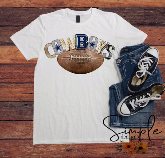 Cowboys w/out Flowers Sublimation Heat Transfer Sheet
