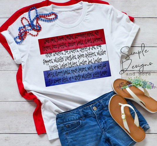 4th of July Fireworks Sublimation Heat Transfer Sheet