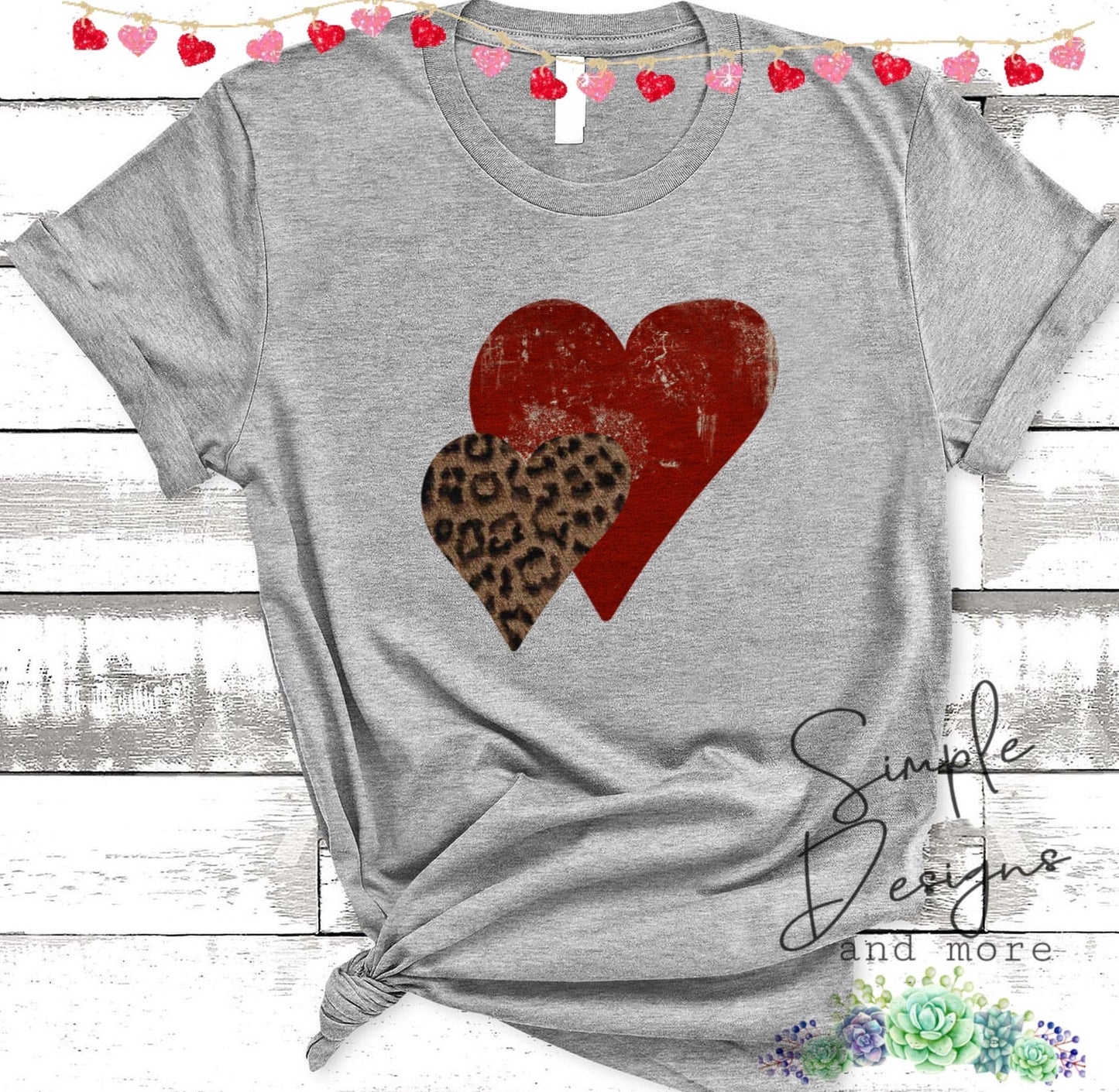 Double Hearts Sublimation Heat Transfer Sheet