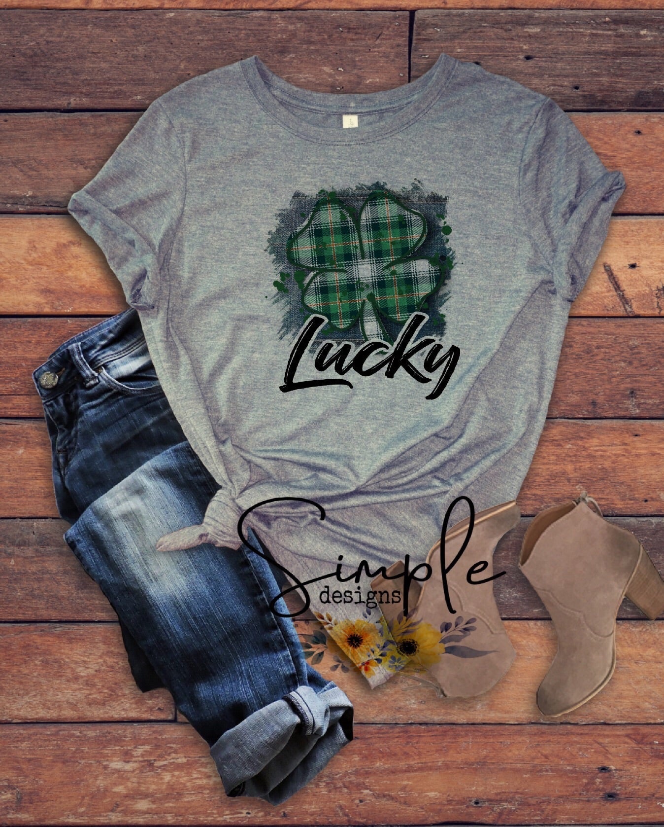 Lucky Clover St Patrick’s Day Sublimation Heat Transfer Sheet