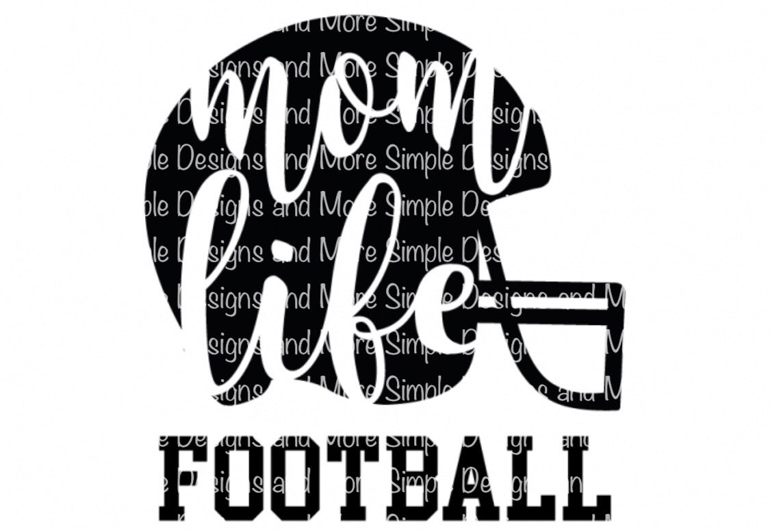 Mom Life Football Sublimation Heat Transfer Sheets