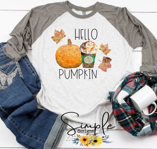 Hello Pumpkin Sublimation Heat Transfer Sheet