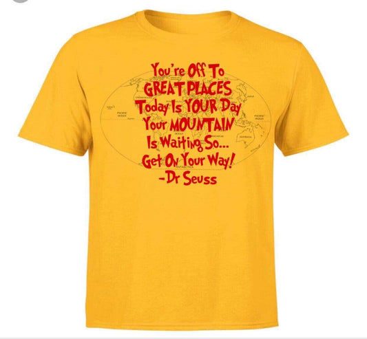 You're Off to Great Places Sublimation Heat Transfer Sheet
