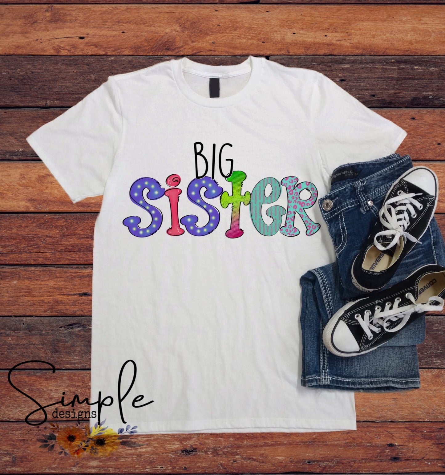 Sister Middle, Big, Little Sublimation Heat Transfer Sheets