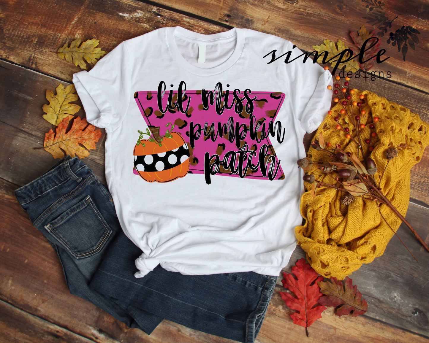 Lil Miss Pumpkin Patch Pink Sublimation Heat Transfer Sheet