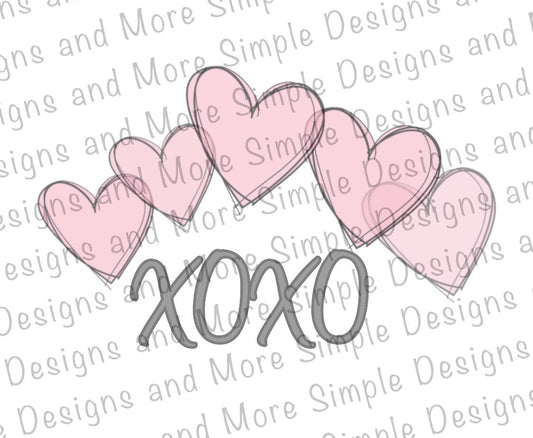 XOXOXO, Love, Valentine’s Day Sublimation Heat Transfer Sheets