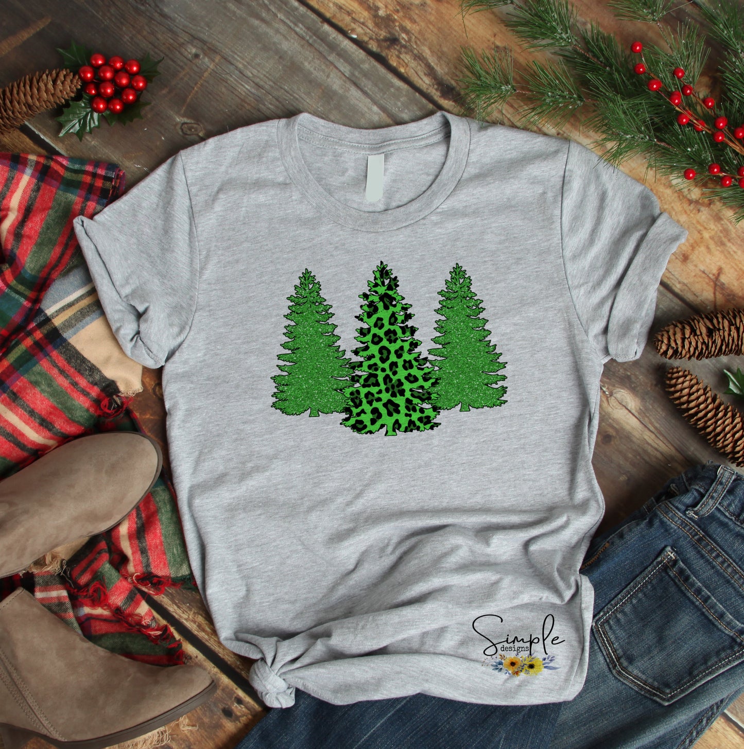 Christmas Trees Sublimation Heat Transfer Sheet