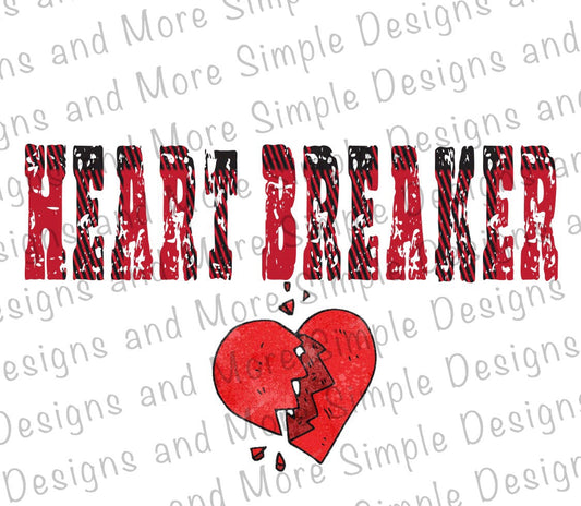 Heart Breaker Valentine, Heart, Valentine’s Day Sublimation Heat Transfer Sheets