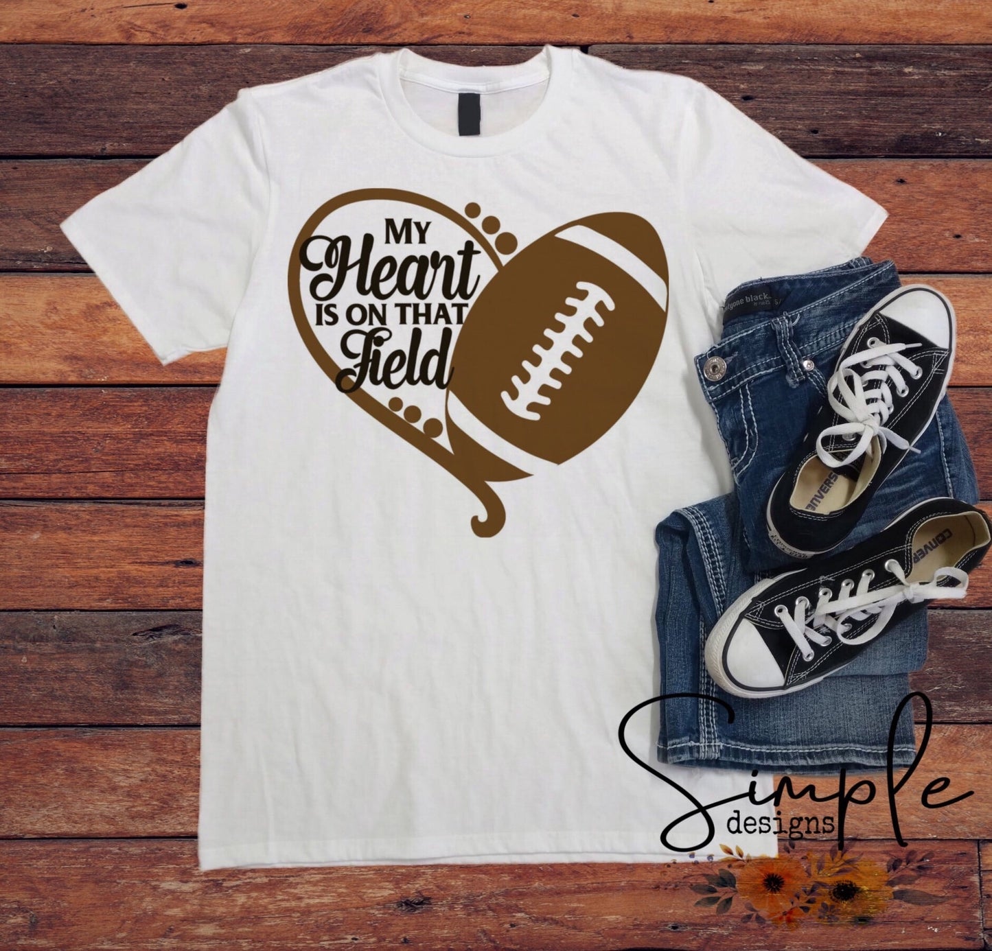 That’s My Heart on That Field Sublimation Heat Transfer Sheet