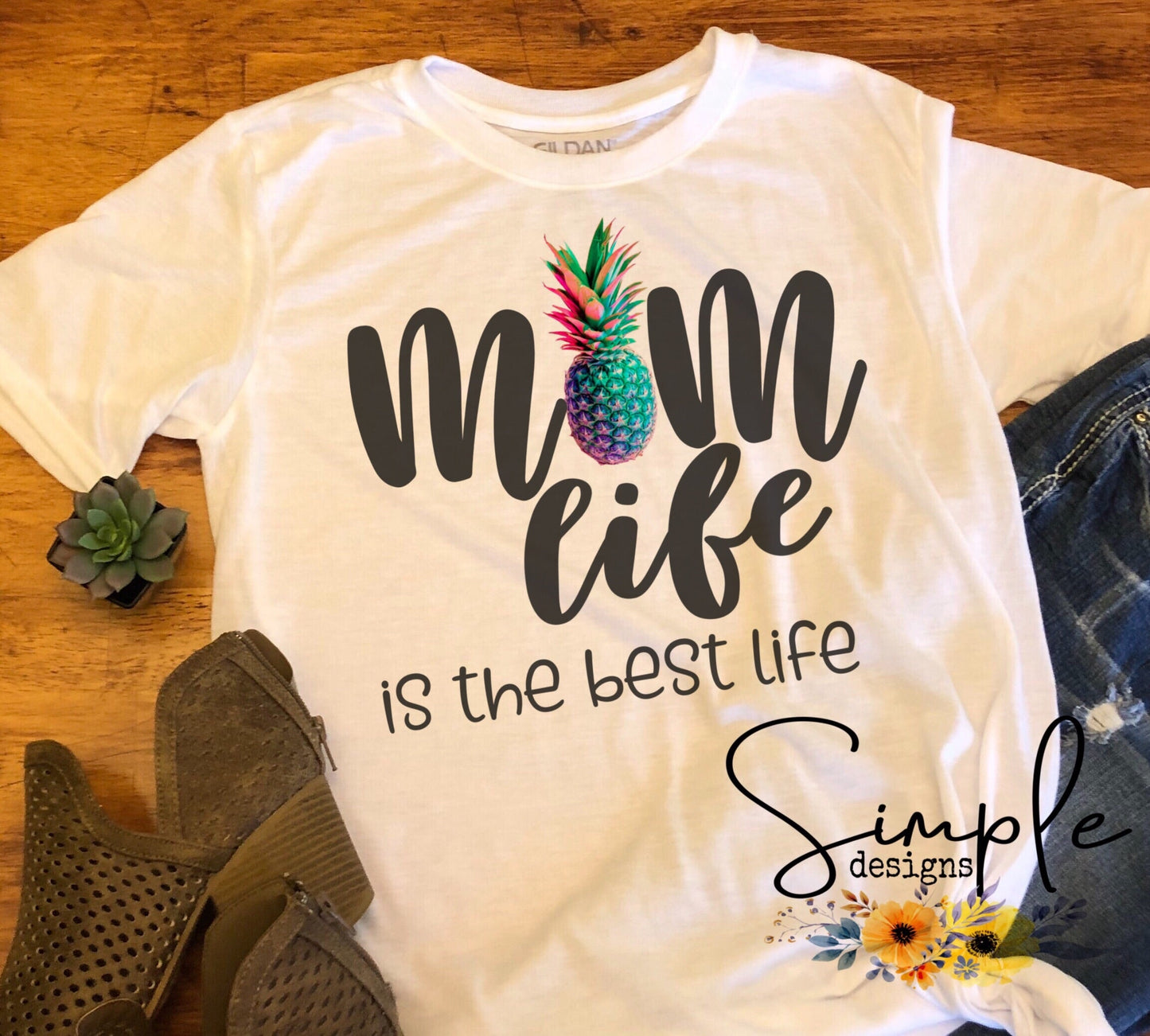 Mom Life is the Best Life Sublimation Heat Transfer Sheets