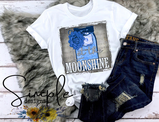Let the Moonshine Country Music Sublimation Heat Transfer Sheet