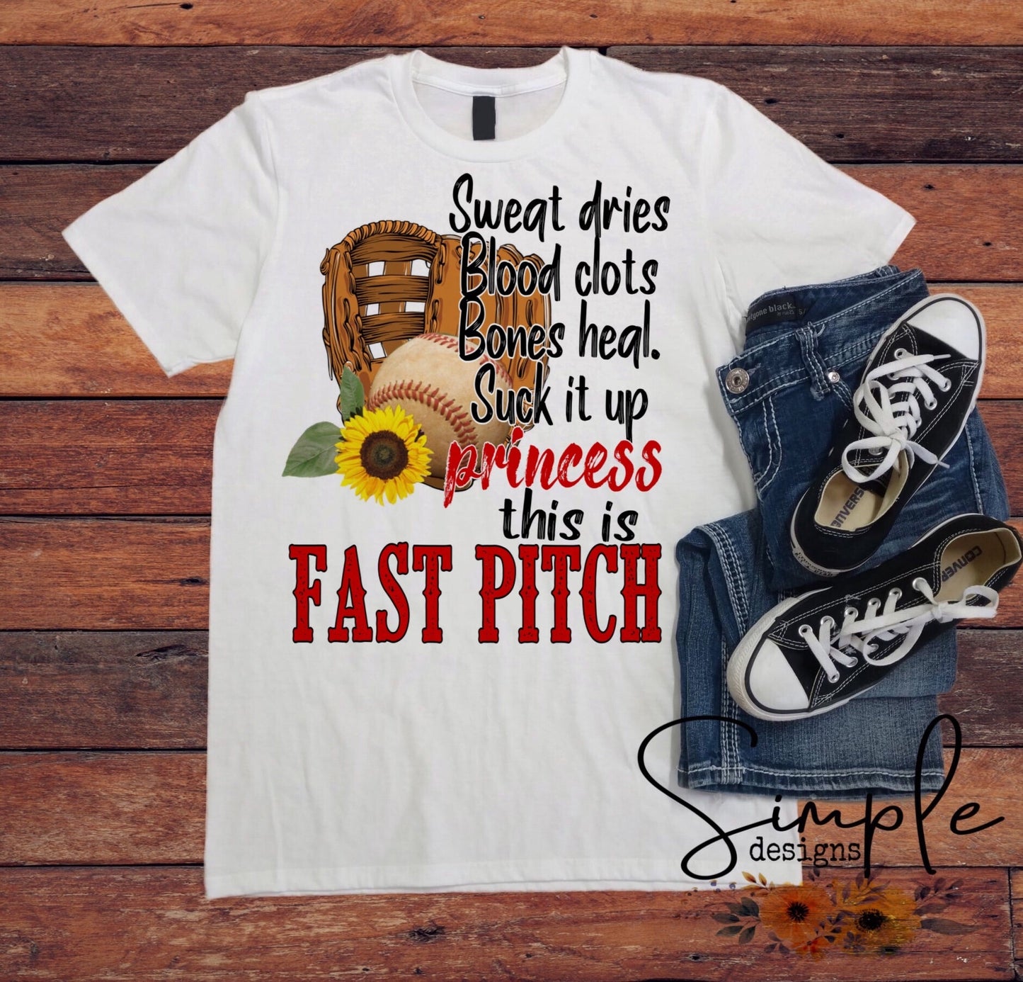 Fast Pitch Softball Sublimation Heat Transfer Sheet