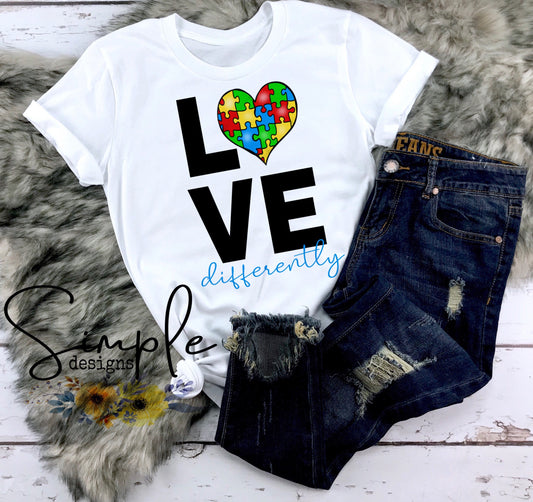 LOVE Autism Sublimation Heat Transfer Sheet