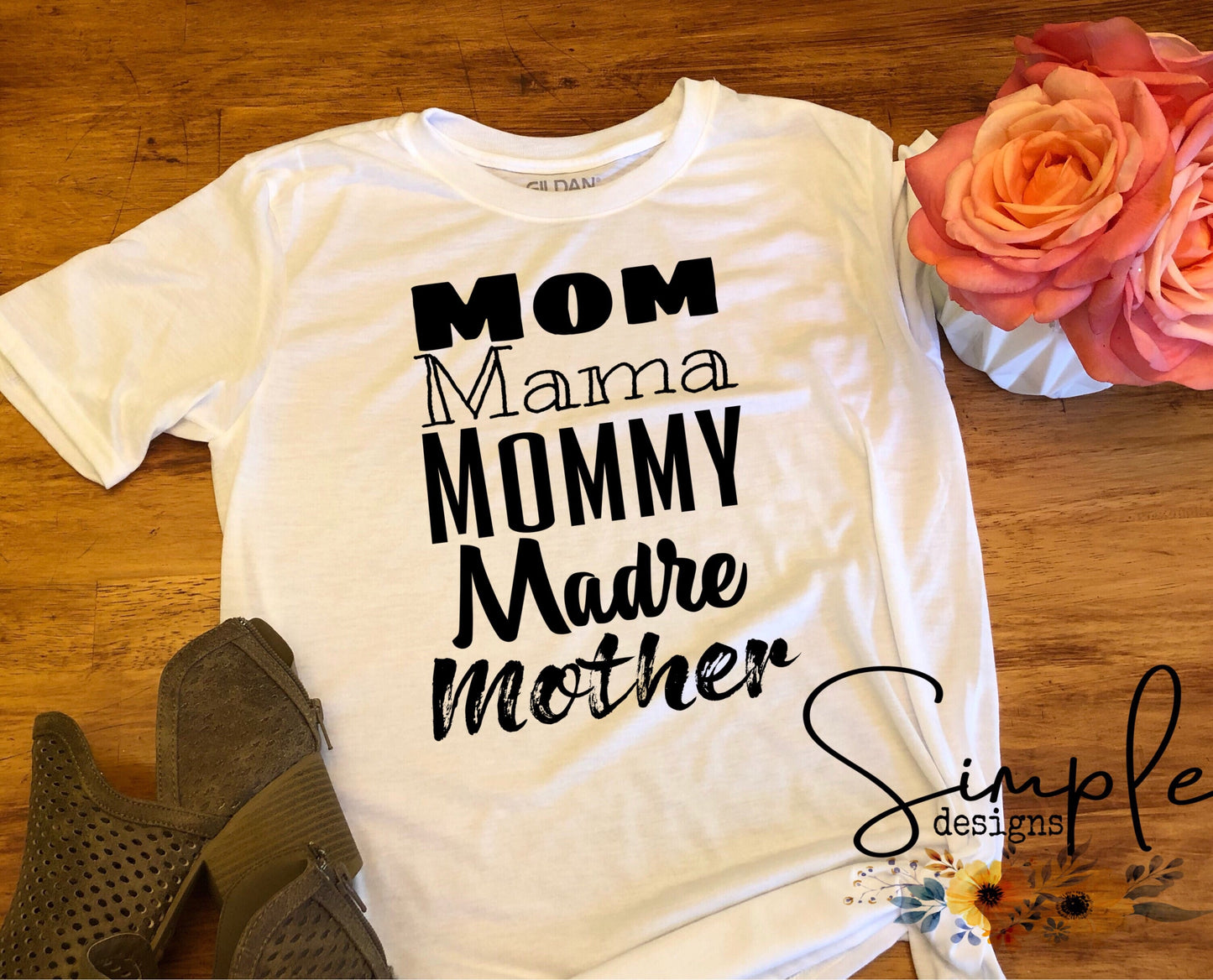 Mom Mama Mommy Madre Mother Sublimation Heat Transfer Sheet