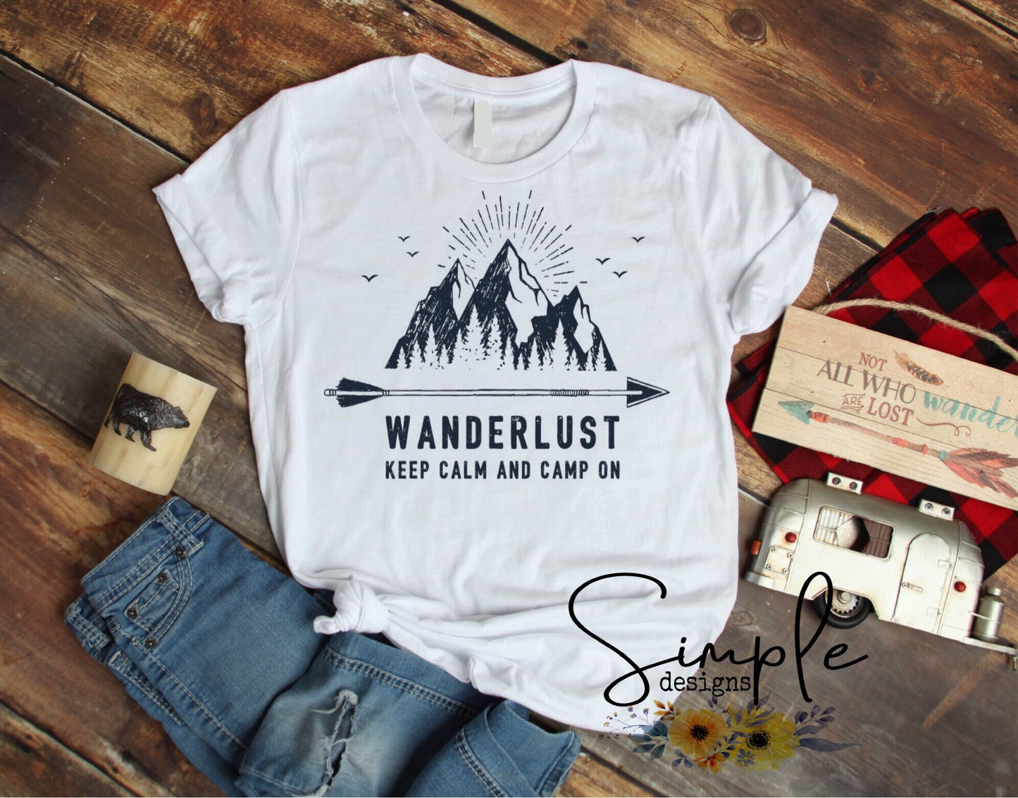 Wanderlust Mountains Sublimation Heat Transfer Sheet