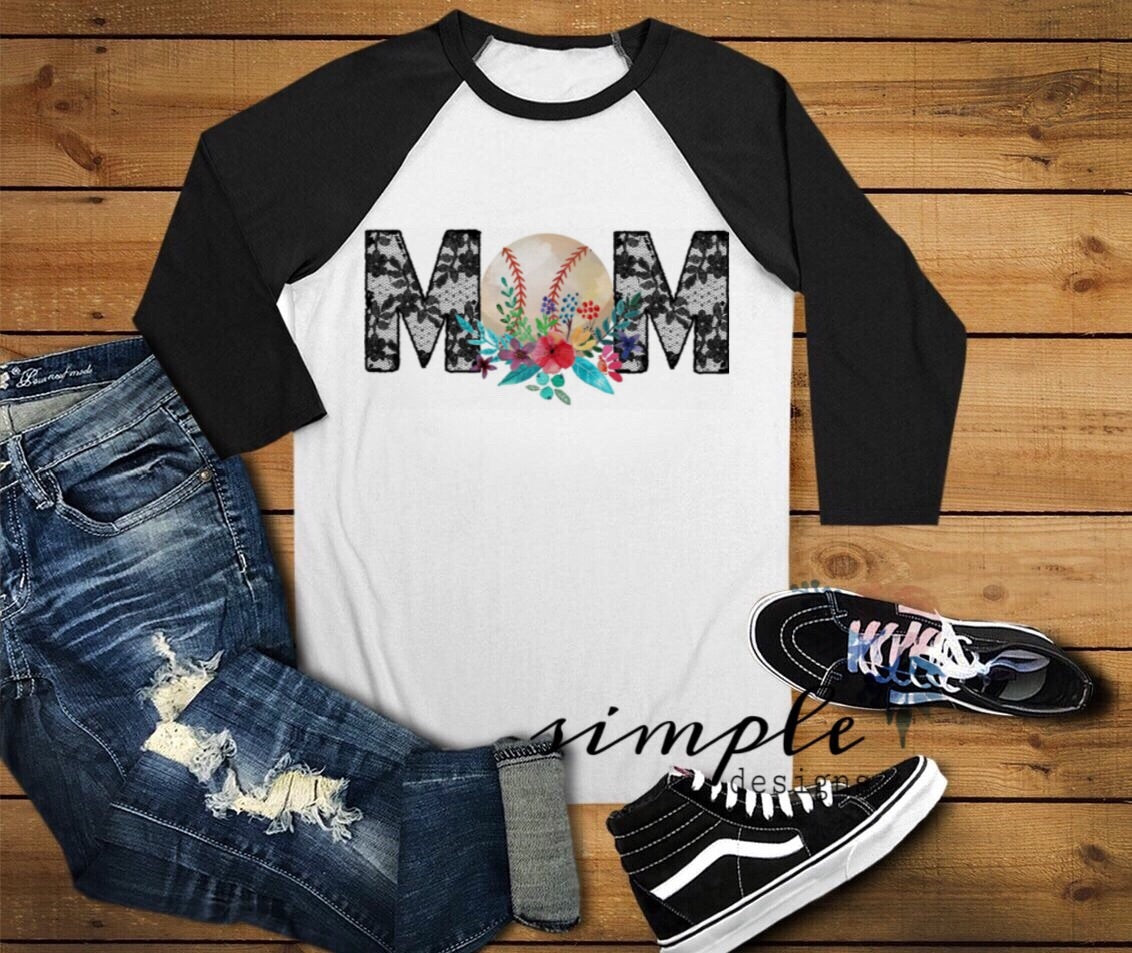 Lace Baseball Mom Sublimation Heat Transfer Sheet