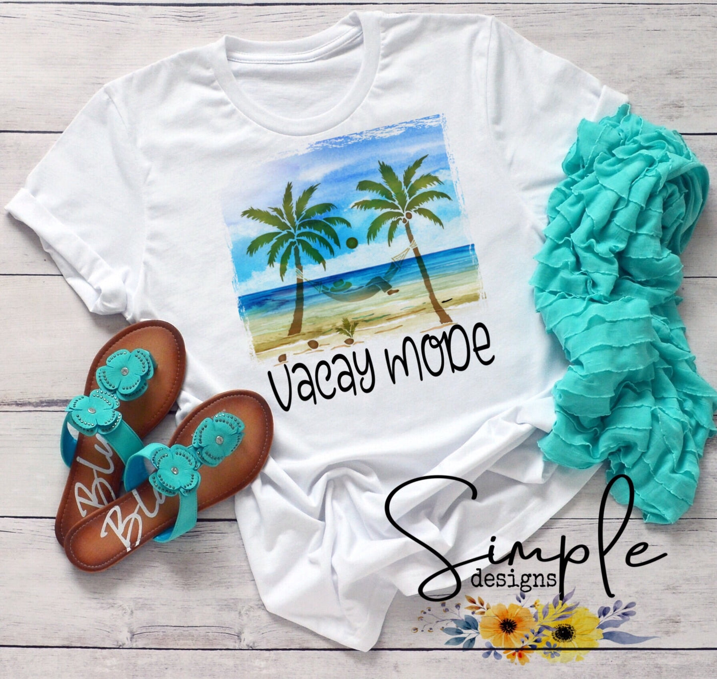 Vacay Mode Hammock Sublimation Heat Transfer Sheet