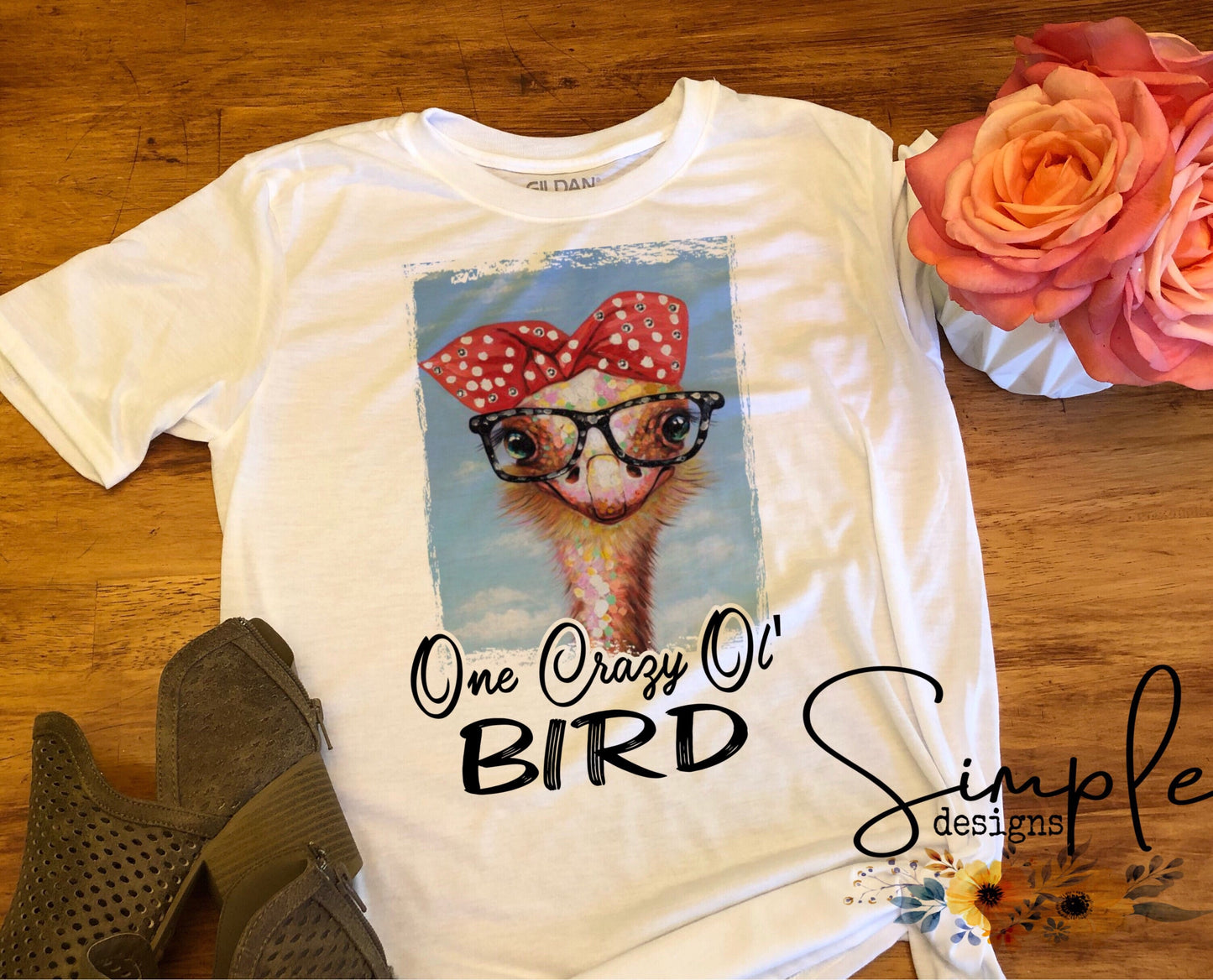 One Crazy Ol Bird Sublimation Heat Transfer Sheet